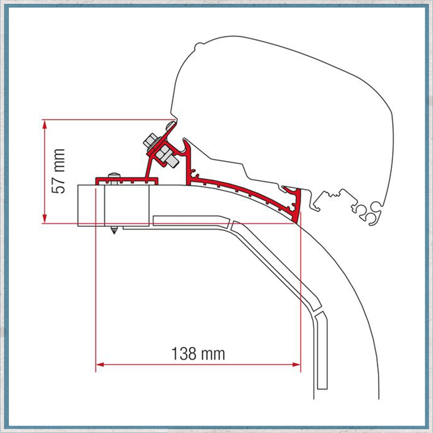 Fiamma Bracket Kit for Motorhomes F80/F65 Awning (Various Models Available)-Camper Interiors