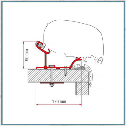 Fiamma Bracket Kit for Motorhomes F80/F65 Awning (Various Models Available)-Camper Interiors