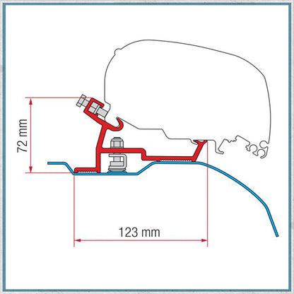 Fiamma Bracket Kit for Vans F80/F65 Awning (Various Models Available)-Camper Interiors