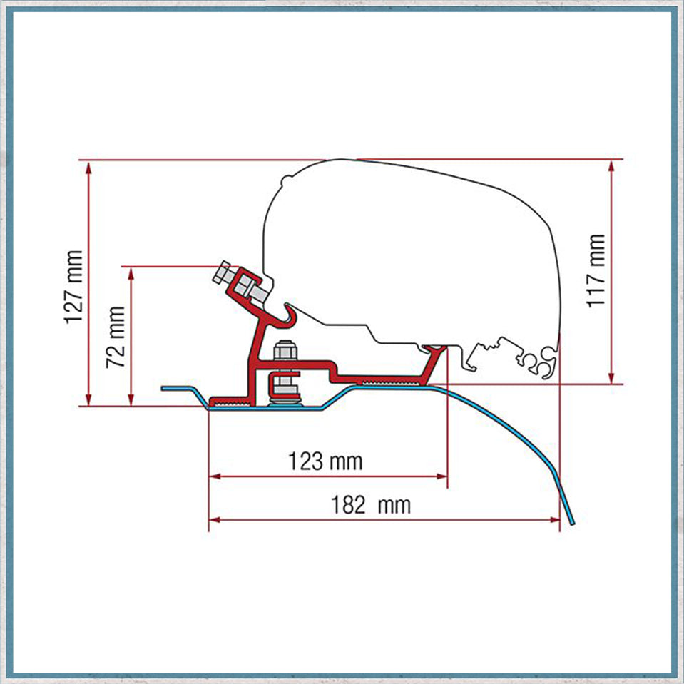 Fiamma Bracket Kit for Vans F80/F65 Awning (Various Models Available)-Camper Interiors