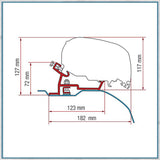 Exterior Parts Product Type - Fiamma Bracket Kit For Vans F80/F65 Awning (Various Models Available)