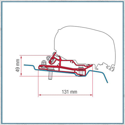 Fiamma Bracket Kit for Vans F80/F65 Awning (Various Models Available)-Camper Interiors