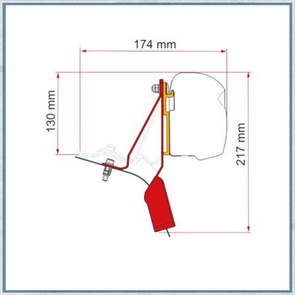 Fiamma F45/F43 Adapter Kits for Vans (Various options available for different vehicles)-Camper Interiors