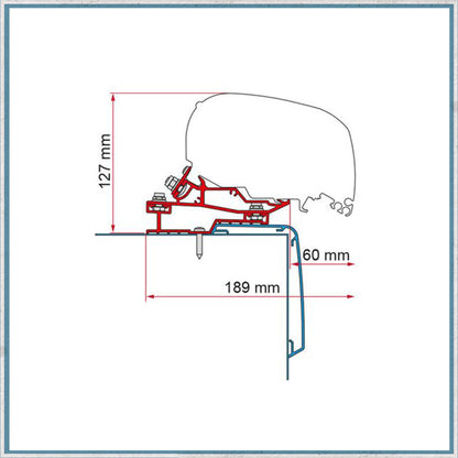 Fiamma Bracket Kit for Motorhomes F80/F65 Awning (Various Models Available)-Camper Interiors