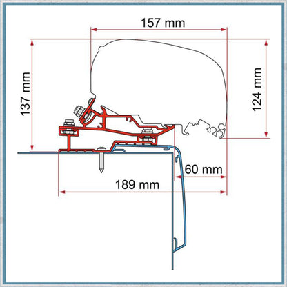 Fiamma Bracket Kit for Motorhomes F80/F65 Awning (Various Models Available)-Camper Interiors