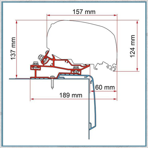 Fiamma F80/F65 Bracket Kit For Motorhomes (Various Models Available)