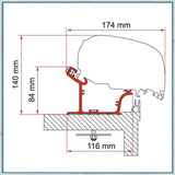 Fiamma Adapter Kit For Caravans F80/F65 Awning (Different Caravan Models Available)