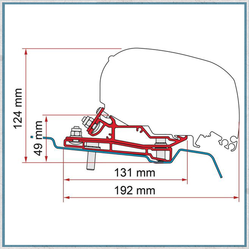 Fiamma Bracket Kit for Vans F80/F65 Awning (Various Models Available)-Camper Interiors