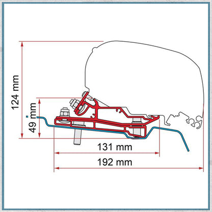 Fiamma Bracket Kit for Vans F80/F65 Awning (Various Models Available)-Camper Interiors