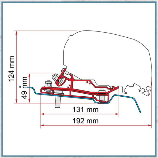 Fiamma Bracket Kit for Vans F80/F65 Awning (Various Models Available)-Camper Interiors