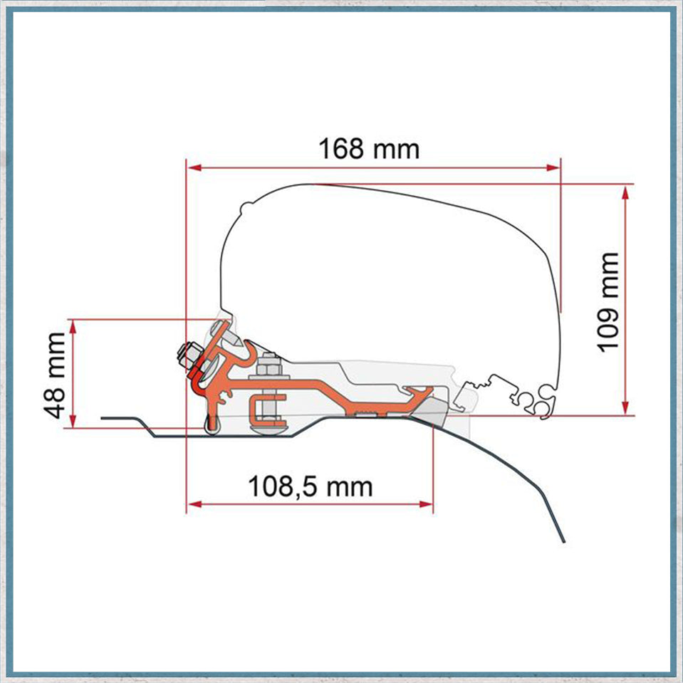 Fiamma Bracket Kit for Vans F80/F65 Awning (Various Models Available)-Camper Interiors