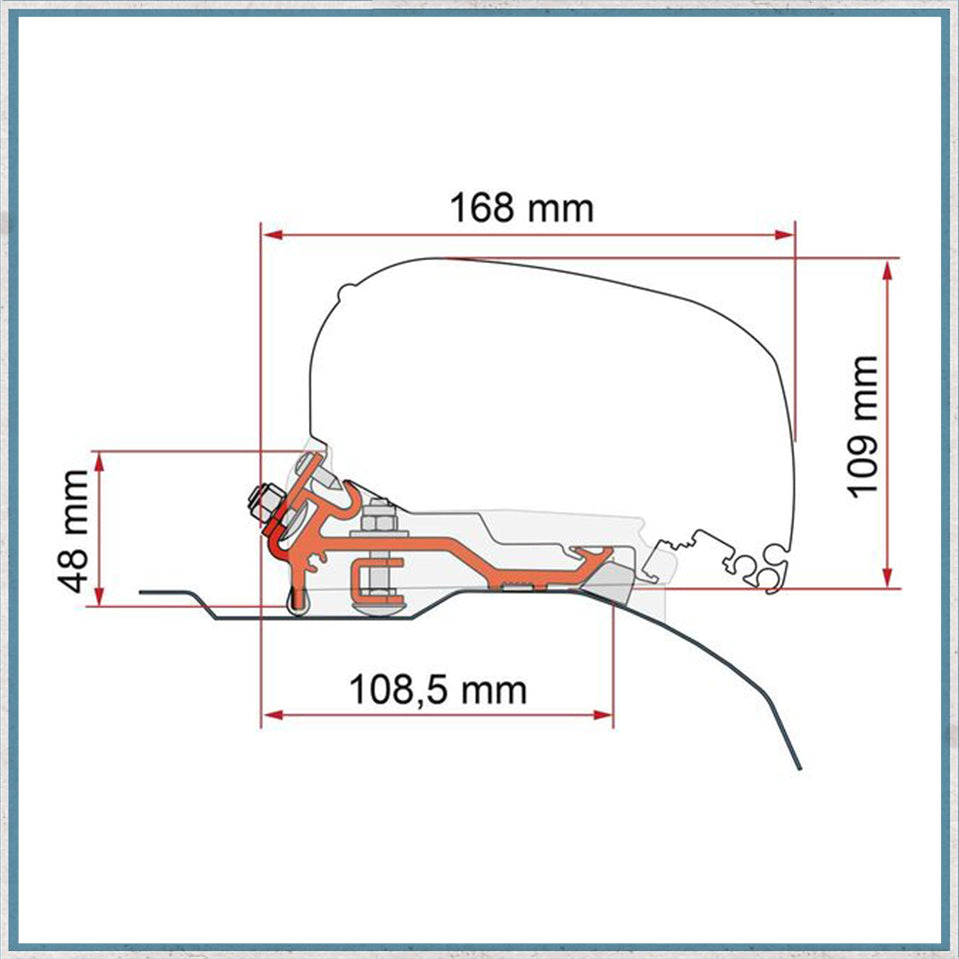 Fiamma Bracket Kit for Vans F80/F65 Awning (Various Models Available)-Camper Interiors