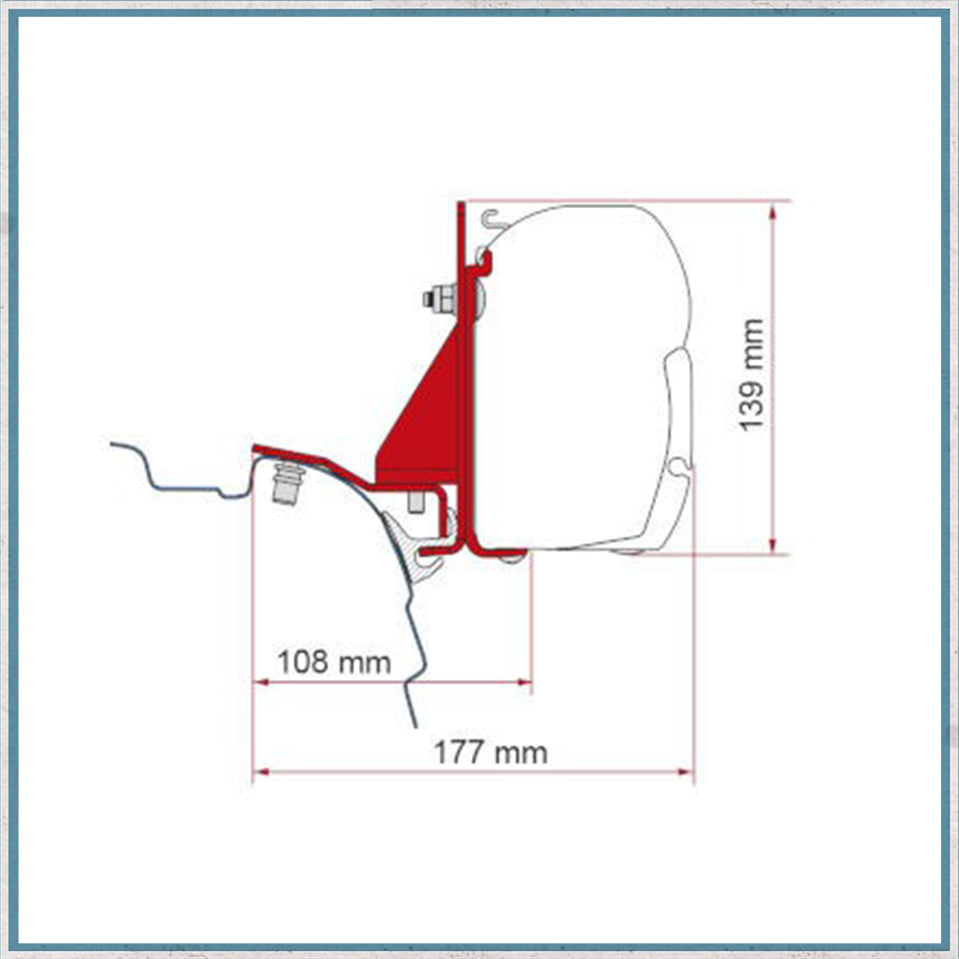 Fiamma F45/F43 Adapter Kits for VW Vans (Various options available for different vehicles)-Camper Interiors