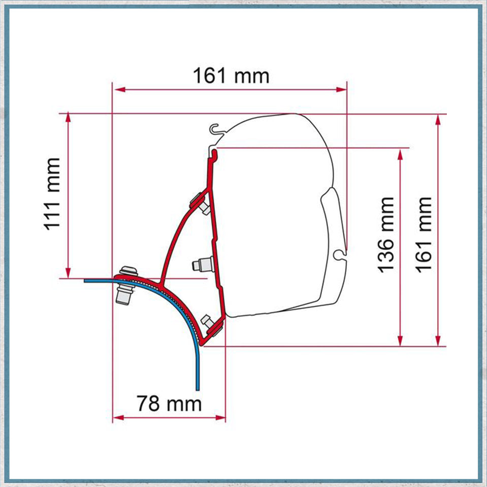 Fiamma F45/F43 Adapter Kits for VW Vans (Various options available for different vehicles)-Camper Interiors