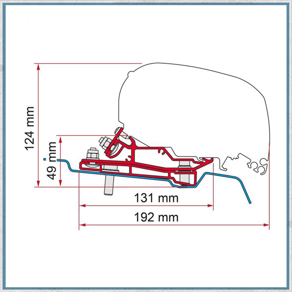 Fiamma Bracket Kit for Vans F80/F65 Awning (Various Models Available)-Camper Interiors