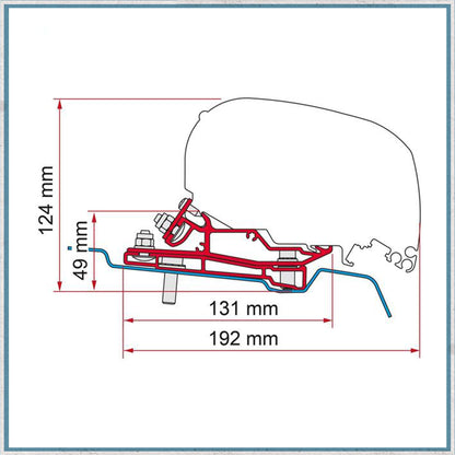 Fiamma Bracket Kit for Vans F80/F65 Awning (Various Models Available)-Camper Interiors