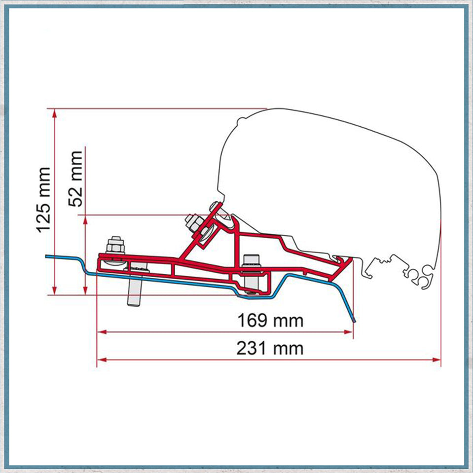 Fiamma Bracket Kit for Vans F80/F65 Awning (Various Models Available)-Camper Interiors