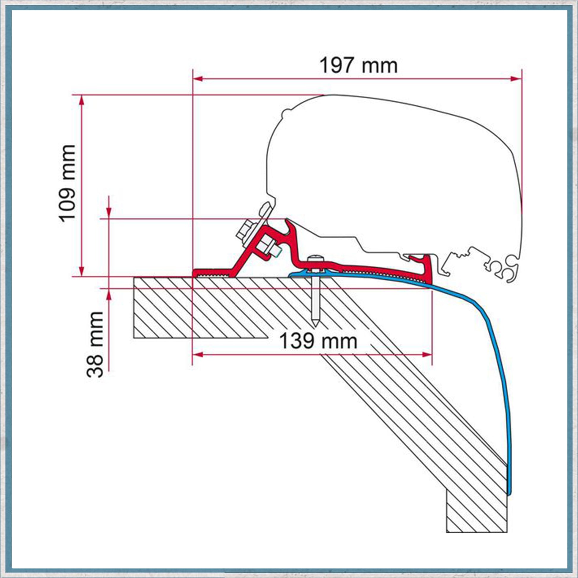 Fiamma Bracket Kit for Motorhomes F80/F65 Awning (Various Models Available)-Camper Interiors