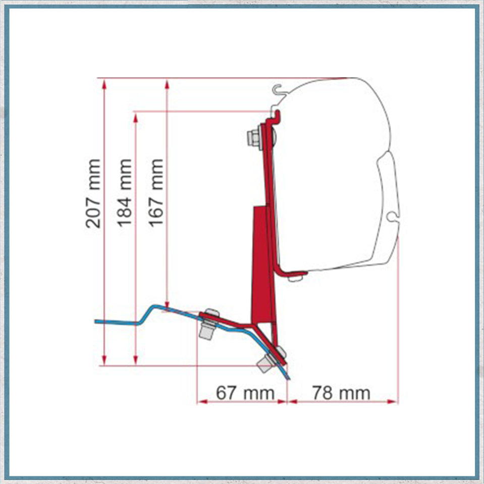 Fiamma F45/F43 Adapter Kits for Vans (Various options available for different vehicles)-Camper Interiors