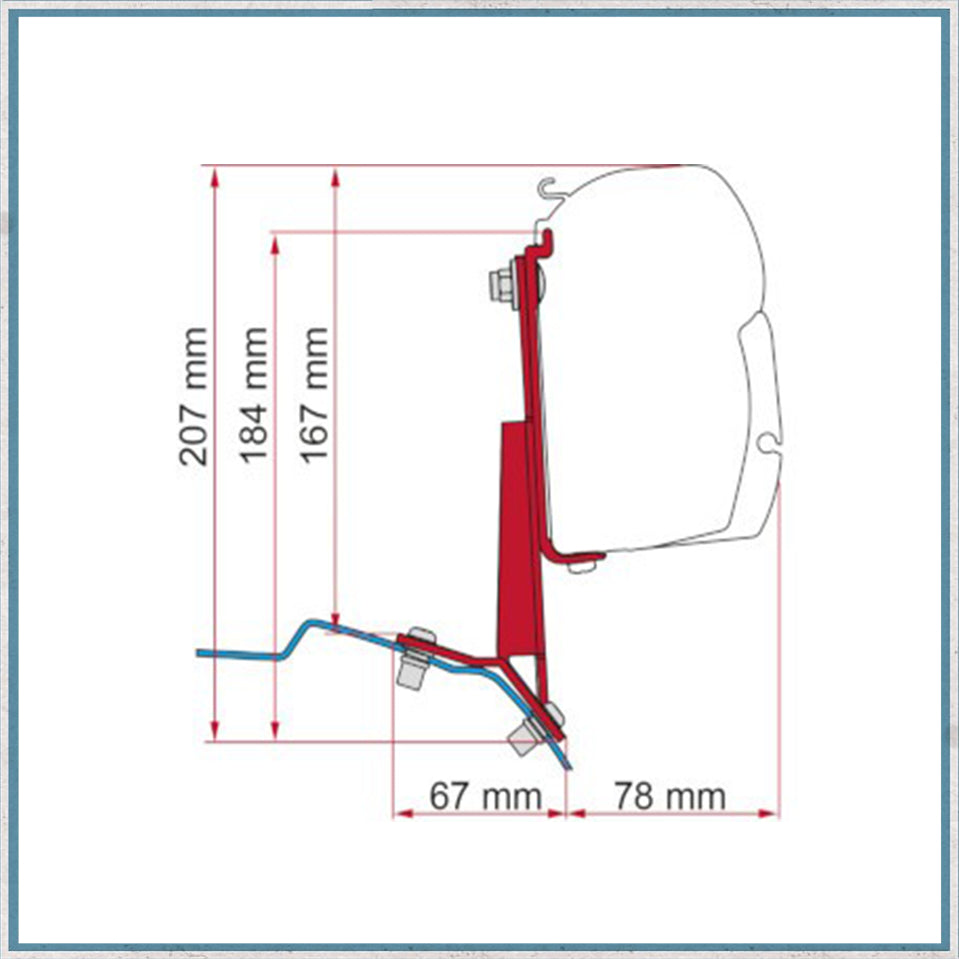 Fiamma F45/F43 Adapter Kits for Vans (Various options available for different vehicles)-Camper Interiors