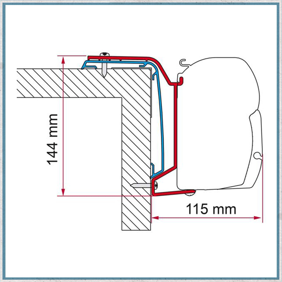 Fiamma F45 Adapter Kits for Motorhomes (Various options available for different vehicles)-Camper Interiors