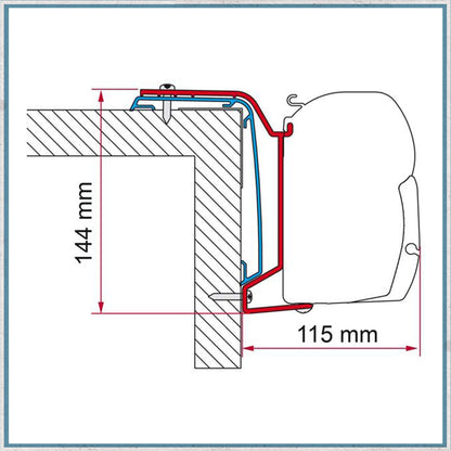 Fiamma F45 Adapter Kits for Motorhomes (Various options available for different vehicles)-Camper Interiors