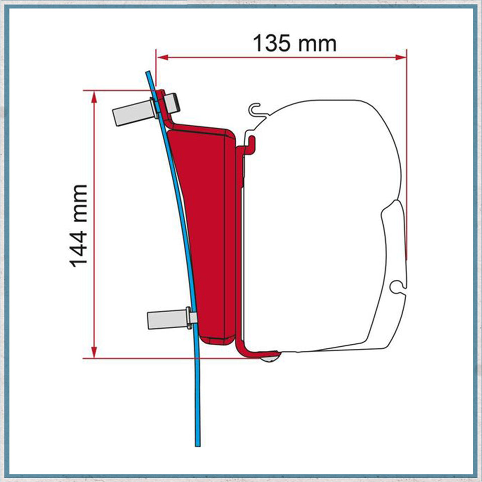 Fiamma F45/F43 Adapter Kits for Vans (Various options available for different vehicles)-Camper Interiors