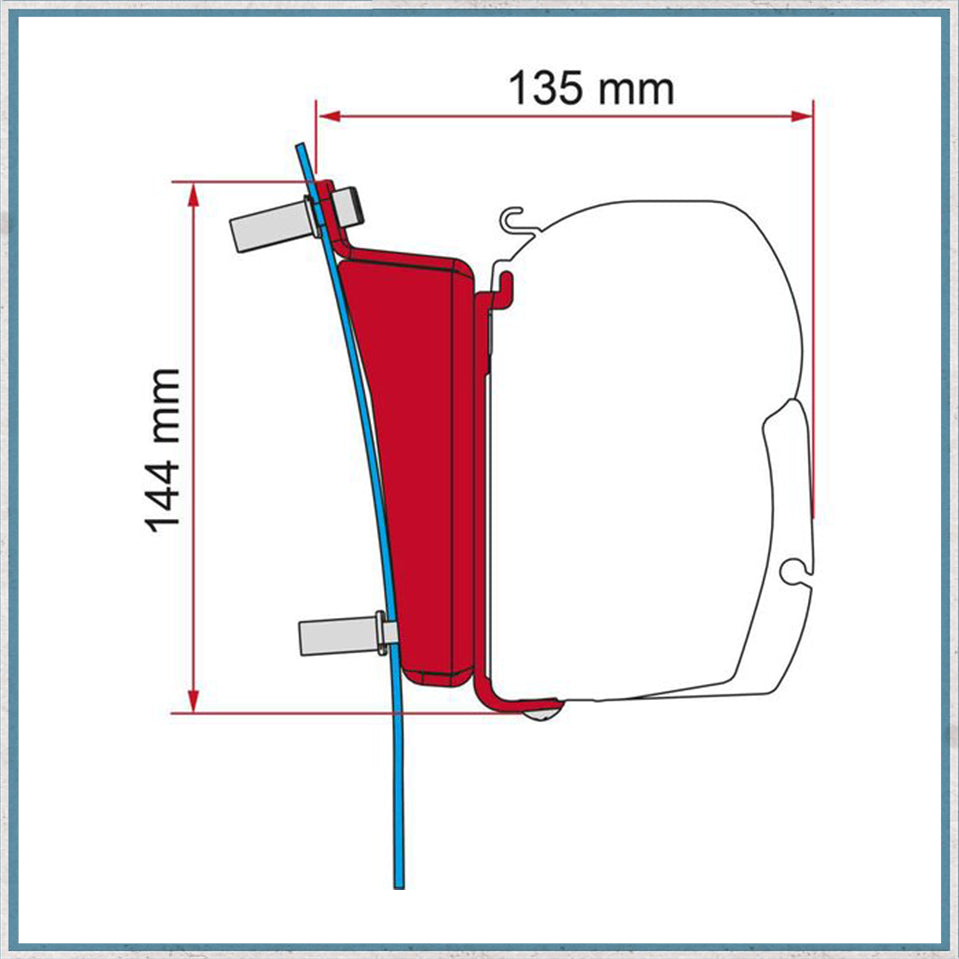 Fiamma F45/F43 Adapter Kits for Vans (Various options available for different vehicles)-Camper Interiors