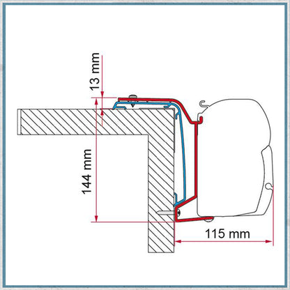 Fiamma F45 Adapter Kits for Motorhomes (Various options available for different vehicles)-Camper Interiors