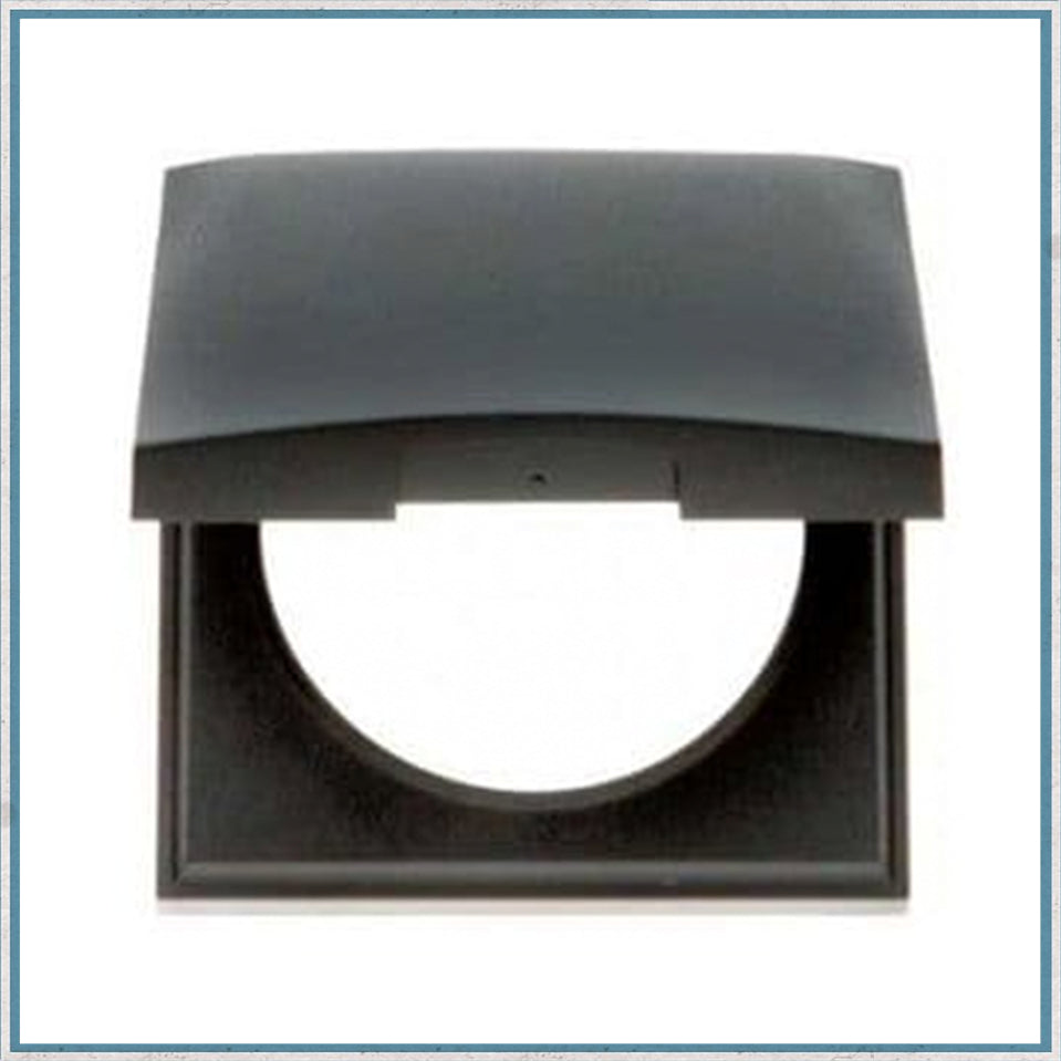 Berker Outer Hinged Socket Cover - Anthracite-Camper Interiors