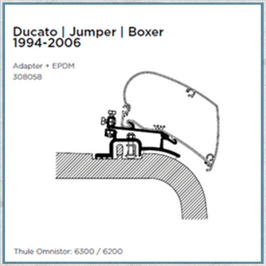 Thule Ducato Boxer 1994-2006 Awning Bracket-Camper Interiors