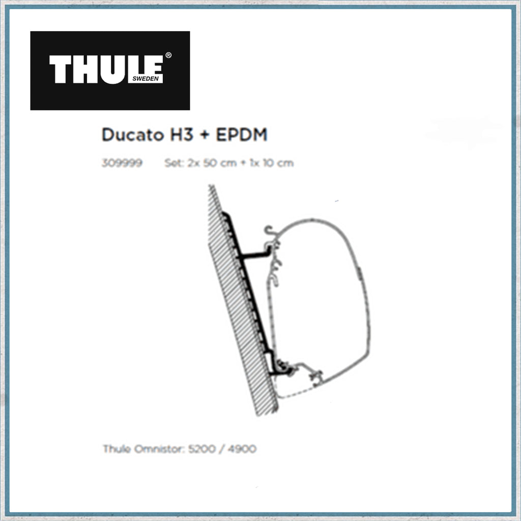 Exterior Parts Product Type - Thule Ducato H3 + EPDM Lift Roof Awning Bracket