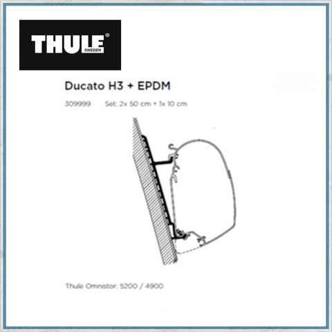 Exterior Parts Product Type - Thule Ducato H3 + EPDM Lift Roof Awning Bracket