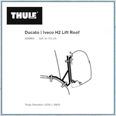 Exterior Parts Product Type - Thule Ducato/Iveco H2 Lift Roof Awning Bracket