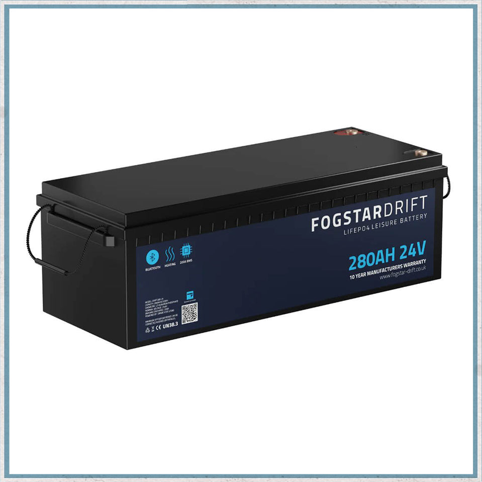 Lithium Leisure Battery - Fogstar Drift 24v 280Ah-Camper Interiors