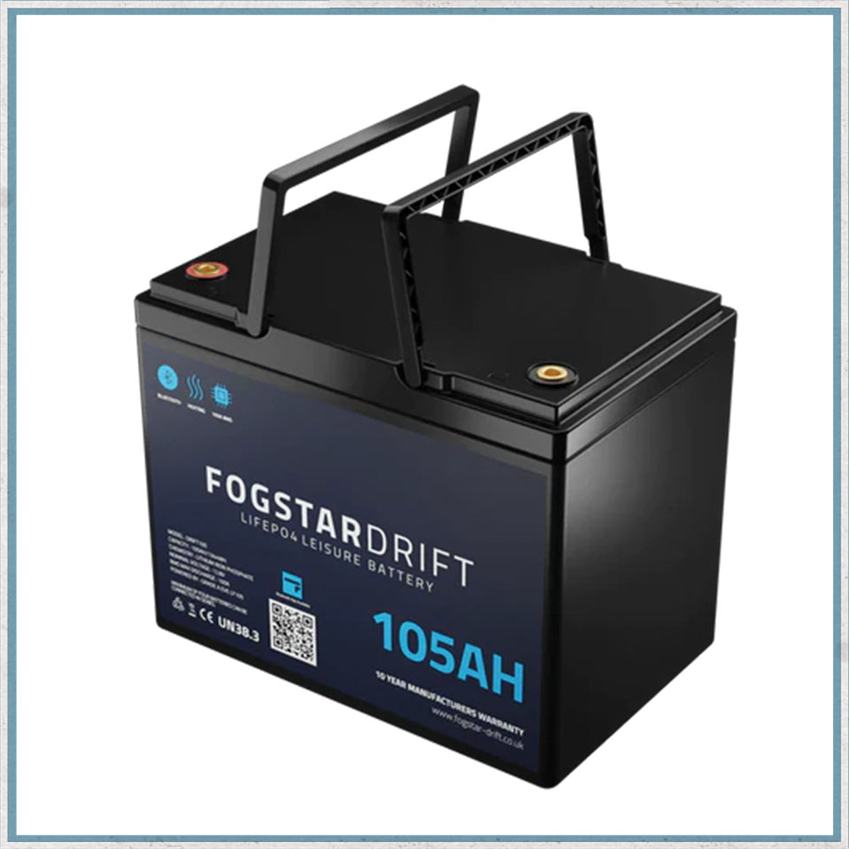 Lithium Leisure Battery - Fogstar Drift 12v 105Ah-Camper Interiors