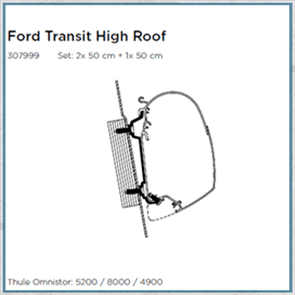 Exterior Parts Product Type - Thule Ford Transit High Roof Awning Bracket