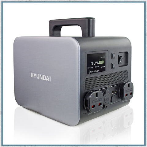 Hyundai HPS-300 Portable Power Station & Protective Carry/Shoulder Bag