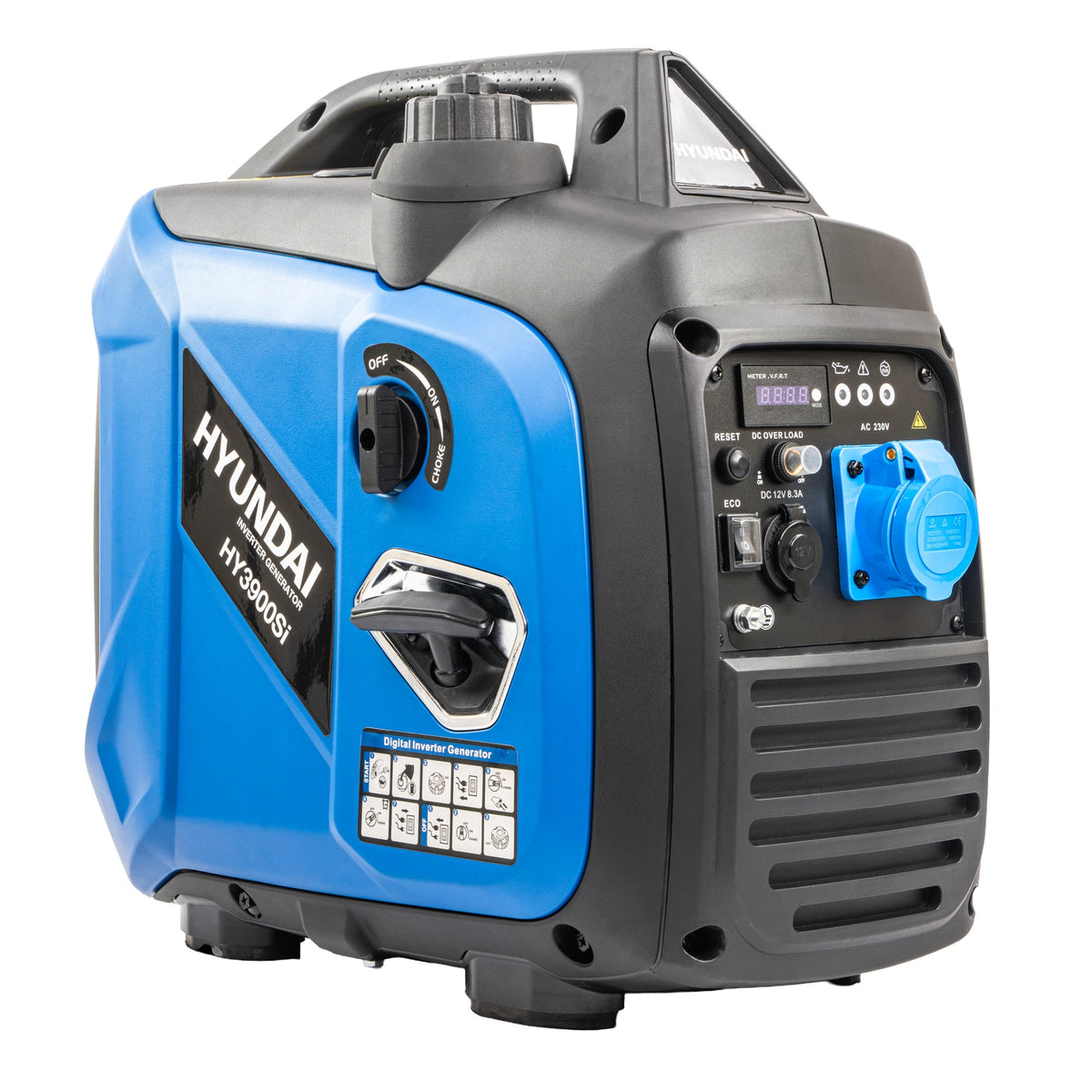 Hyundai 3.3kW / 3300W Inverter Generator, Recoil Start, Pure Sine Wave | HY3900Si