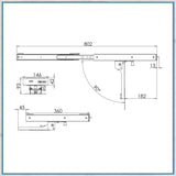 Lippert Iris - LCD Sliding TV Bracket