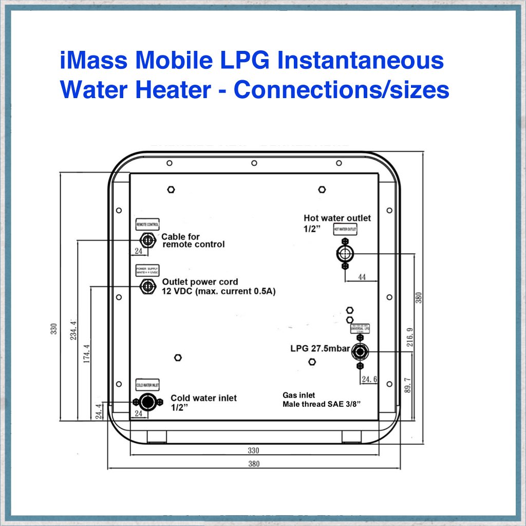 iMass Instantaneous Water Heater-Camper Interiors