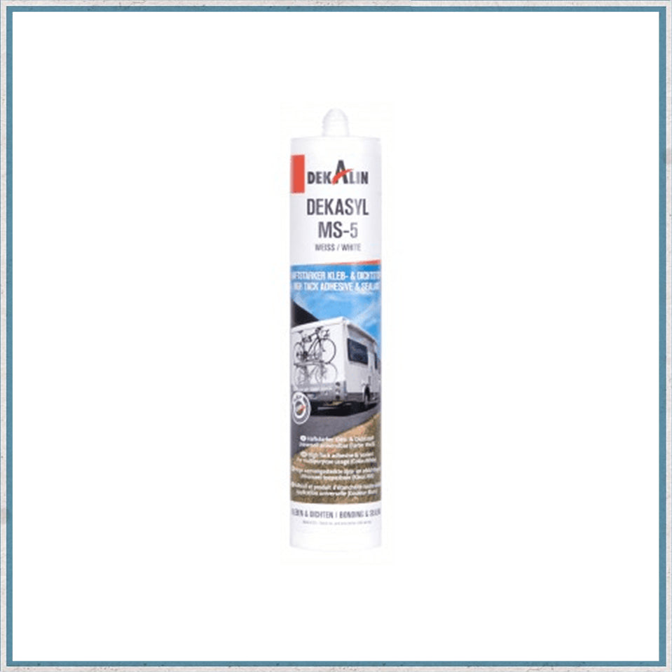 Dekasyl MS-5, adhesive and sealant - Black / White-Camper Interiors