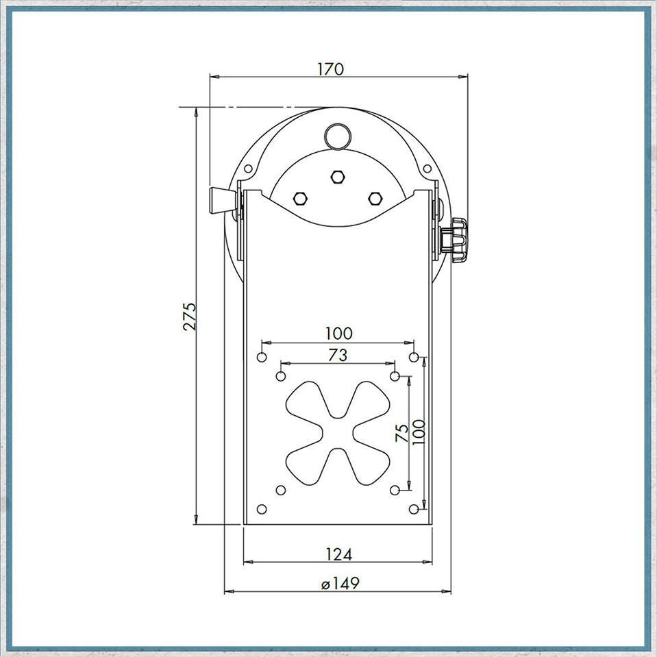 Lippert Primula LCD TV Bracket - Ceiling Mounted-Camper Interiors