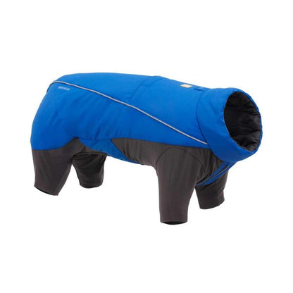 Ruffwear Vert™ Coverall Dog Snow Suit in Blue Pool-Camper Interiors