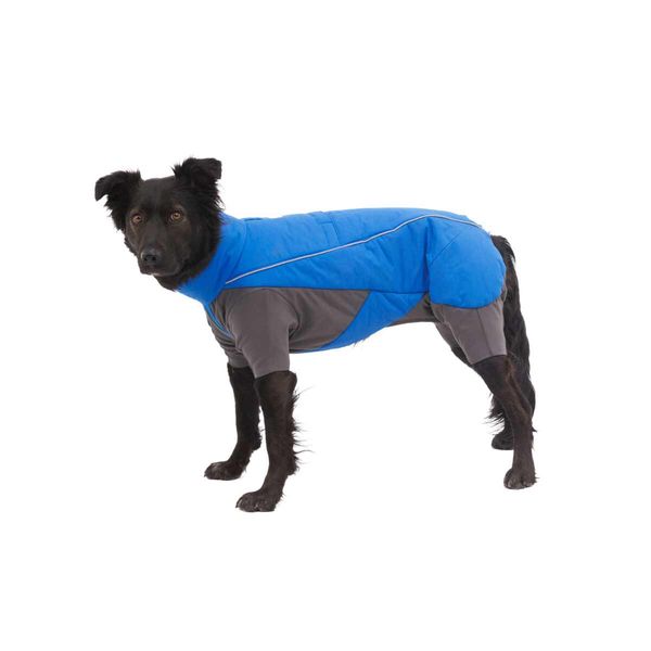 Ruffwear Vert™ Coverall Dog Snow Suit in Blue Pool-Camper Interiors