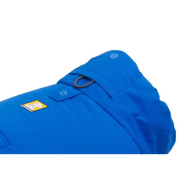 Ruffwear Vert™ Coverall Dog Snow Suit in Blue Pool-Camper Interiors