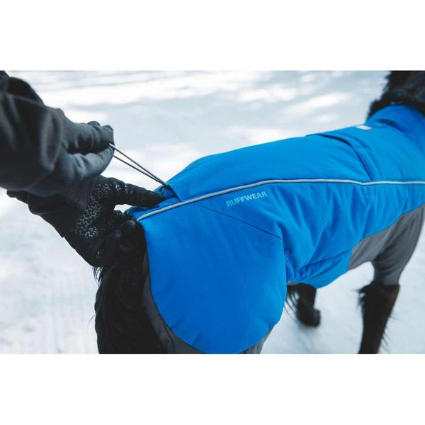 Ruffwear Vert™ Coverall Dog Snow Suit in Blue Pool-Camper Interiors