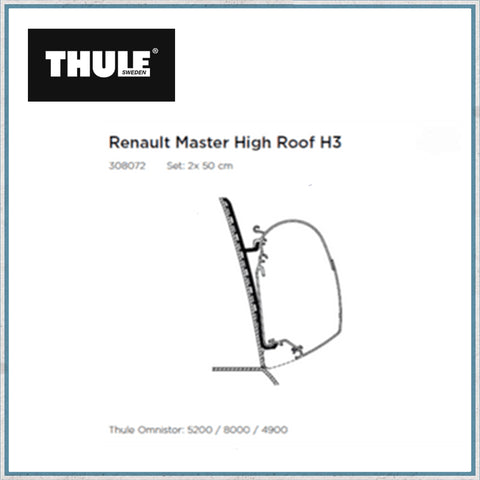 Exterior Parts Product Type - Thule Renault Master High Roof H3 Awning Bracket