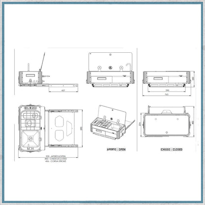 CAN SL1400-LL Two Burner Hob & Sink Combination Slide-out unit-Camper Interiors