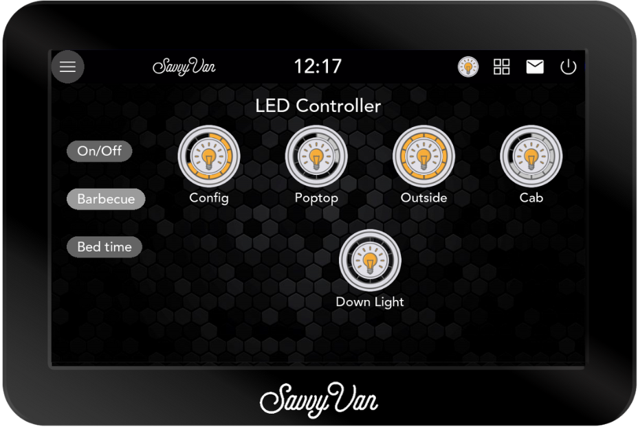 SavvyVan SavvyLights - LED Driver display